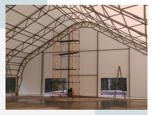 Шатровые ангары в Самаре